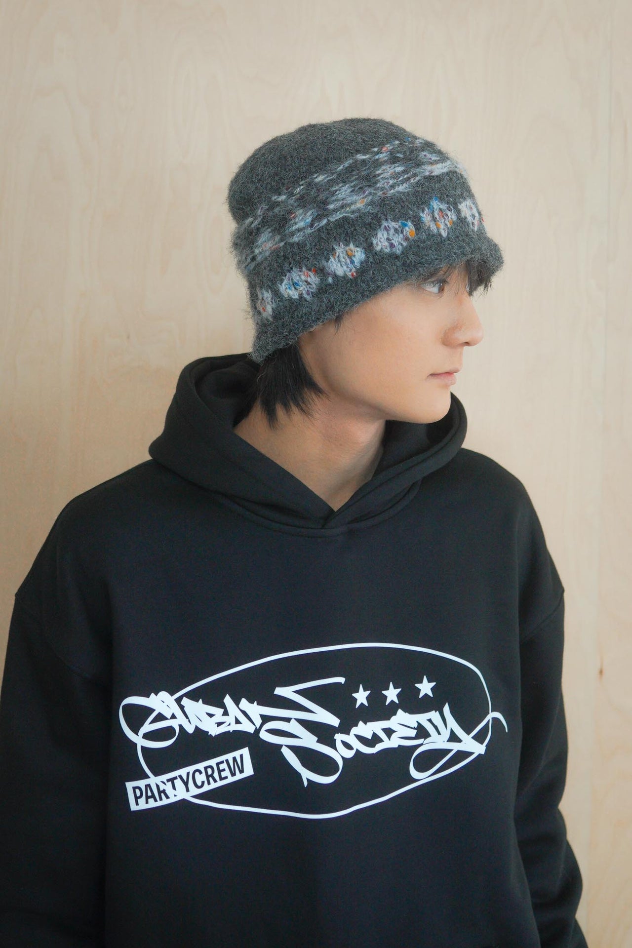 復古毛線圖騰毛帽