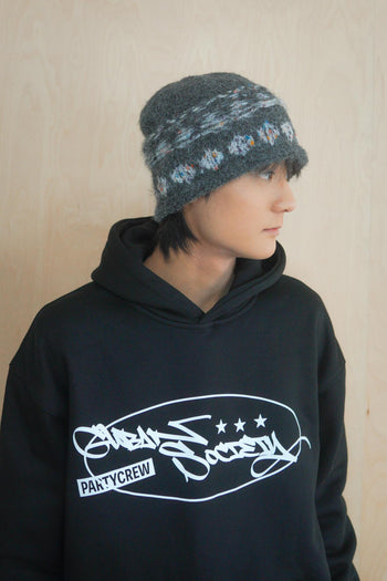 復古毛線圖騰毛帽