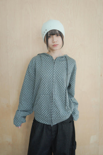 波點翅膀連帽外套