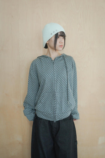 波點翅膀連帽外套