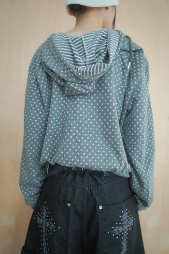 波點翅膀連帽外套