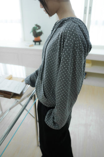 波點翅膀連帽外套