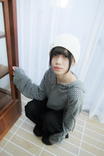 波點翅膀連帽外套