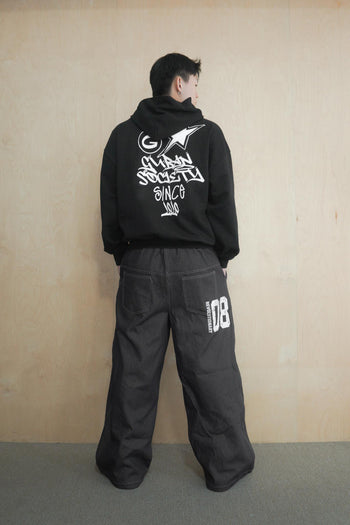 水洗連帽boxy短款380G帽T