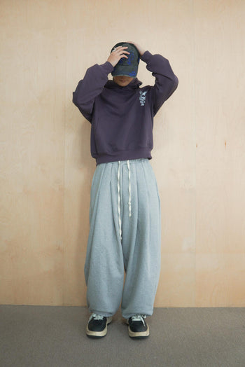 水洗連帽boxy短款380G帽T