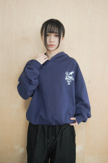 水洗連帽boxy短款380G帽T