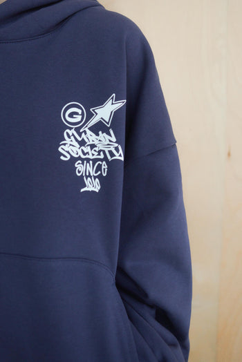 水洗連帽boxy短款380G帽T