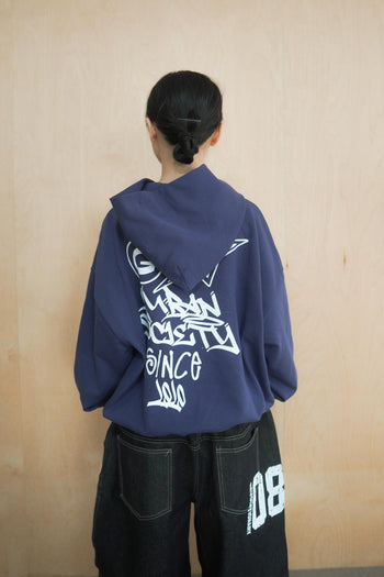 水洗連帽boxy短款380G帽T