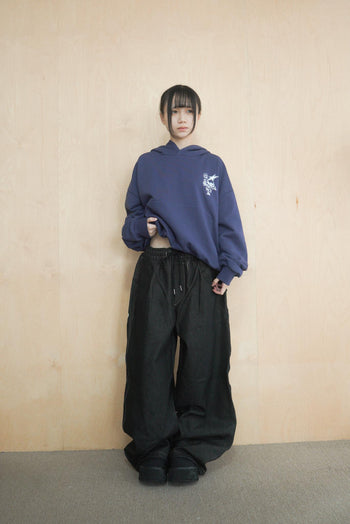 水洗連帽boxy短款380G帽T