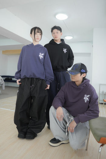 水洗連帽boxy短款380G帽T