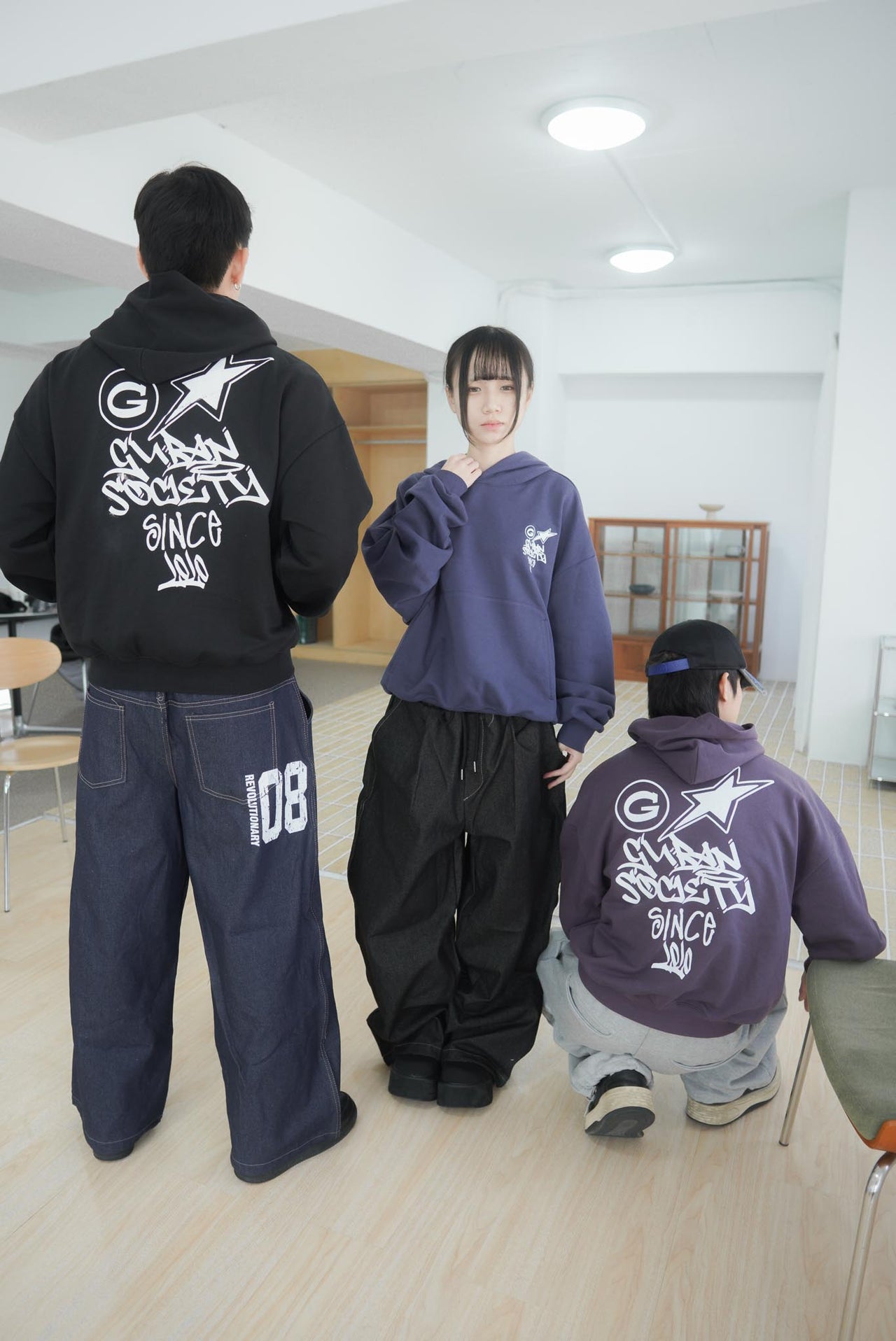 水洗連帽boxy短款380G帽T