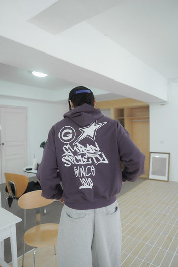 水洗連帽boxy短款380G帽T