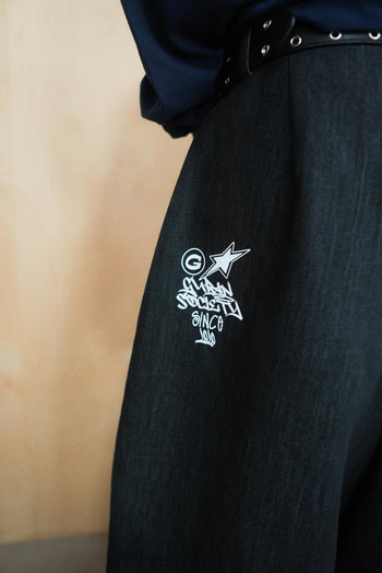 原牛寬鬆氣球牛仔褲