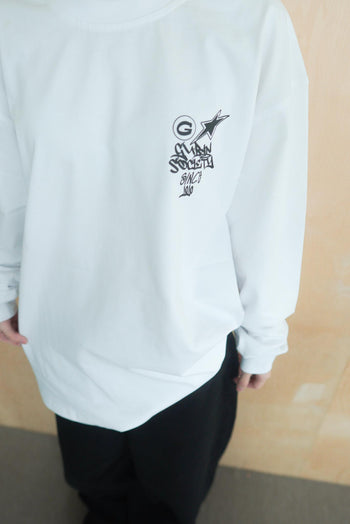 萬馬奔騰寬鬆塗鴉長袖