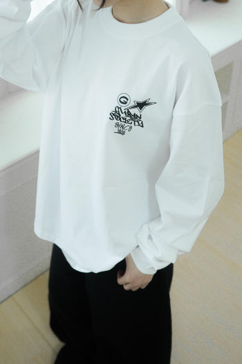 萬馬奔騰寬鬆塗鴉長袖