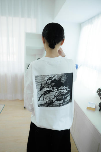 萬馬奔騰寬鬆塗鴉長袖