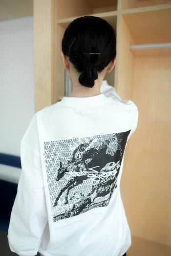 萬馬奔騰寬鬆塗鴉長袖