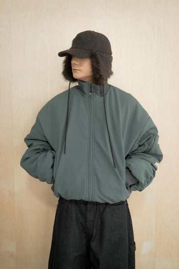 冬季 飛行員夾克 重磅 皺摺 棉服 外套