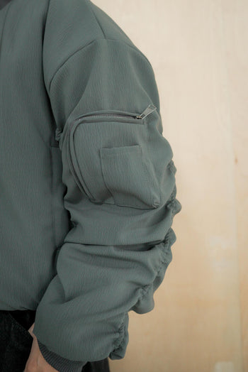 冬季 飛行員夾克 重磅 皺摺 棉服 外套