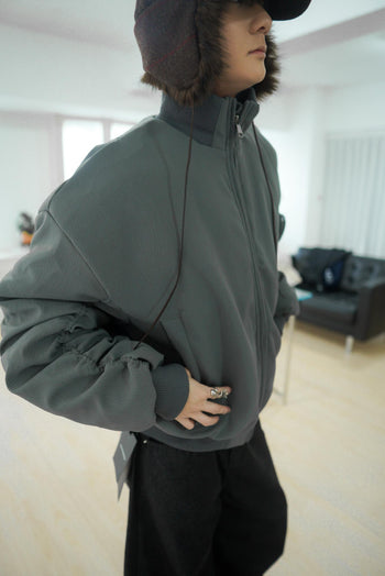 冬季 飛行員夾克 重磅 皺摺 棉服 外套