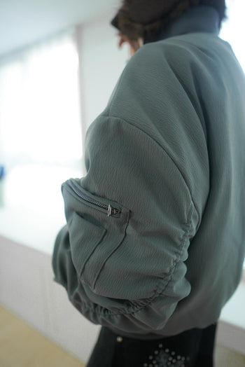 冬季 飛行員夾克 重磅 皺摺 棉服 外套