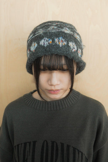 復古毛線圖騰毛帽