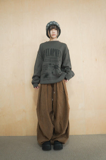 星星字母長袖針織T