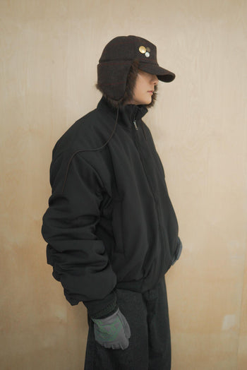 冬季 飛行員夾克 重磅 皺摺 棉服 外套