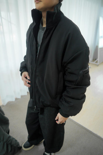 冬季 飛行員夾克 重磅 皺摺 棉服 外套