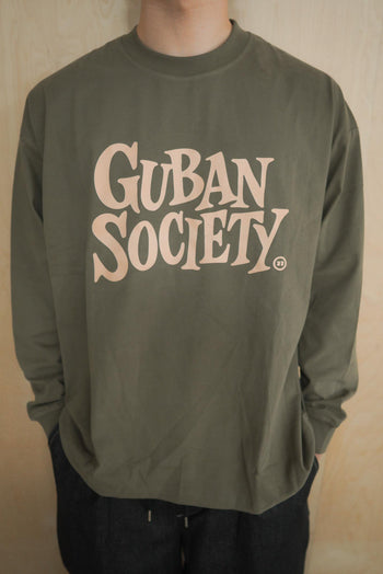 大LOGO休閒素色長袖上衣