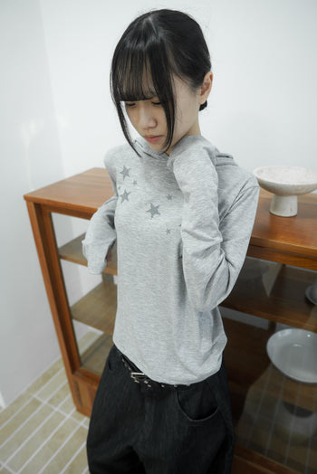 滿天星長袖連帽上衣