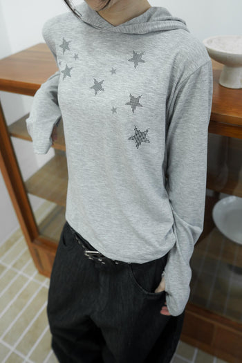 滿天星長袖連帽上衣