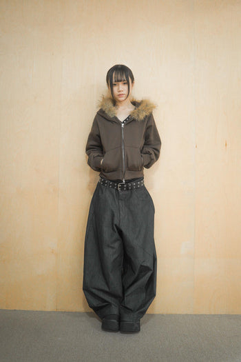 原牛寬鬆氣球牛仔褲