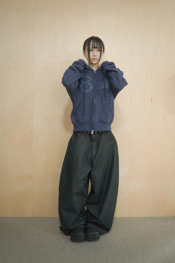 數字 星星 貼布 寬鬆 連帽 外套