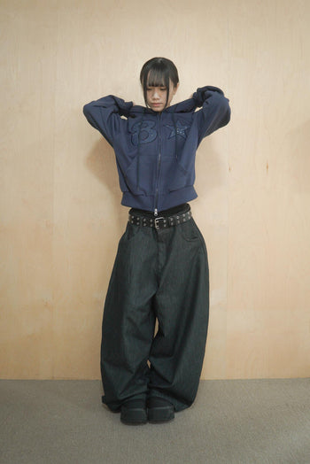 數字 星星 貼布 寬鬆 連帽 外套