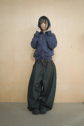 原牛寬鬆氣球牛仔褲