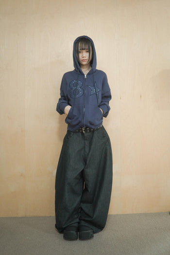 原牛寬鬆氣球牛仔褲