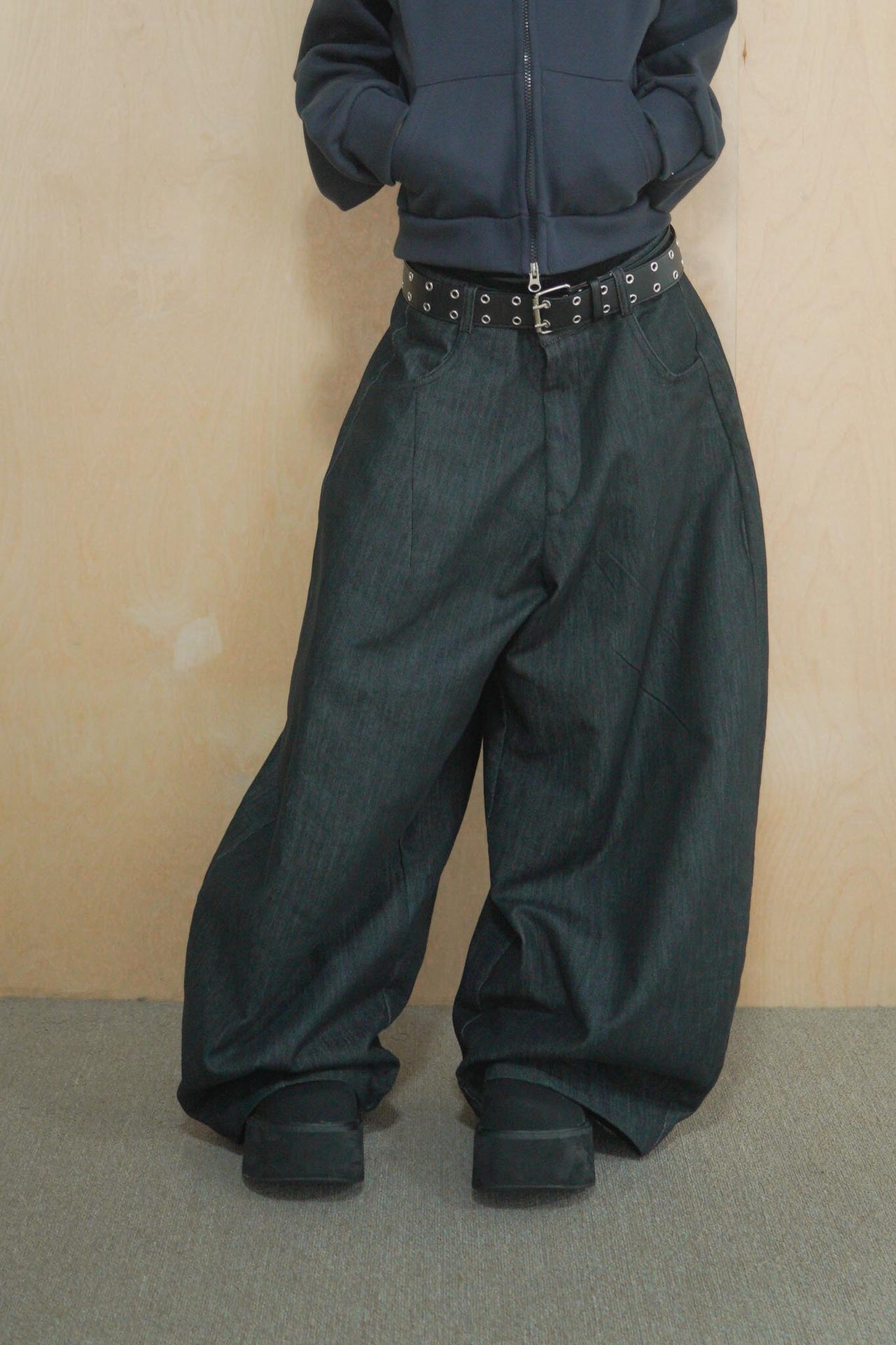 原牛寬鬆氣球牛仔褲