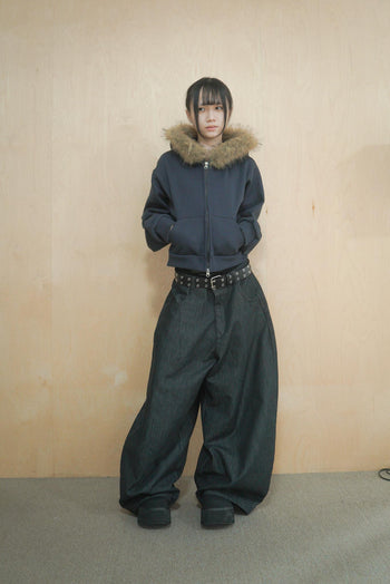 原牛寬鬆氣球牛仔褲