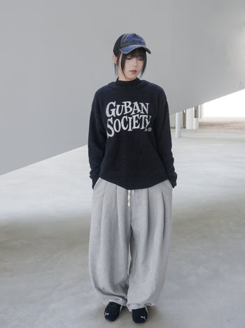 T-S158 大LOGO 馬海毛針織毛衣