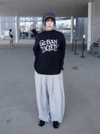 T-S158 大LOGO 馬海毛針織毛衣