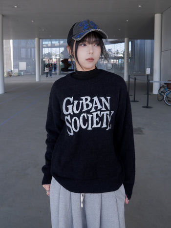 T-S158 大LOGO 馬海毛針織毛衣