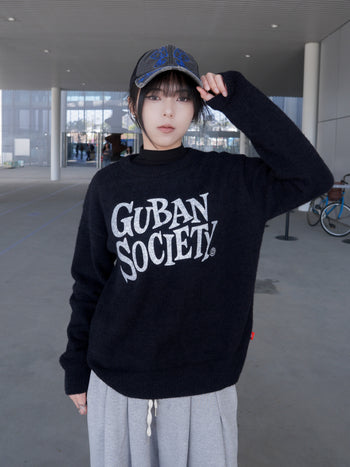 T-S158 大LOGO 馬海毛針織毛衣