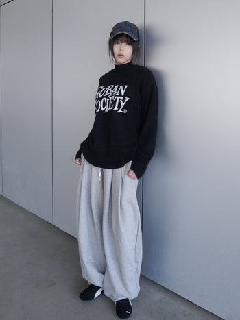 T-S158 大LOGO 馬海毛針織毛衣