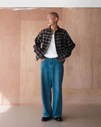 《NEVERLAND 》Double Pleats Shirt 胸前雙褶襯衫 T-N1076