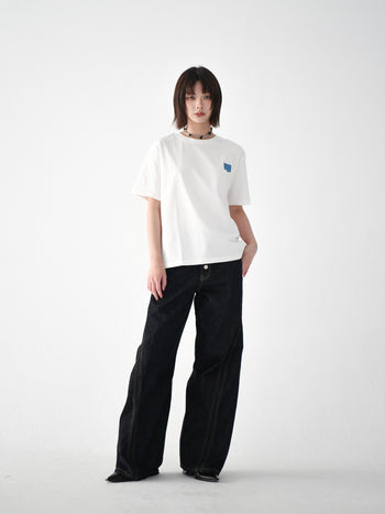 “MADE 𝗚𝘂𝗯𝗮𝗻 " 貓咪 CAT STAMP TEE GB-004