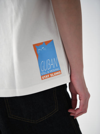 “MADE 𝗚𝘂𝗯𝗮𝗻 " 貓咪 CAT STAMP TEE GB-004