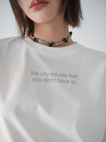 “MADE 𝗚𝘂𝗯𝗮𝗻 " SLOW DOWN GRAPHIC TEE GB-003