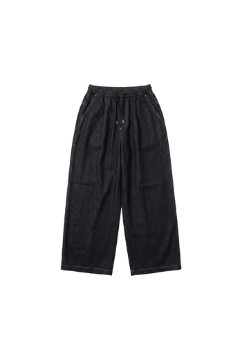 數字印花牛仔寬褲