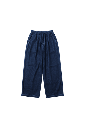 數字印花牛仔寬褲